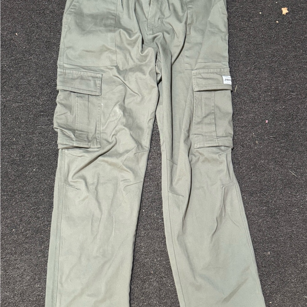 YoungLA Green Cargo Pants Relaxed Fit